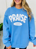 Praise God Graphic Crewneck Sweatshirt in Two Colors!