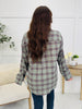 Fall for Plaid Top In Dk Sage