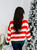 Weekend Whimsy Sweater In Red/Ivory