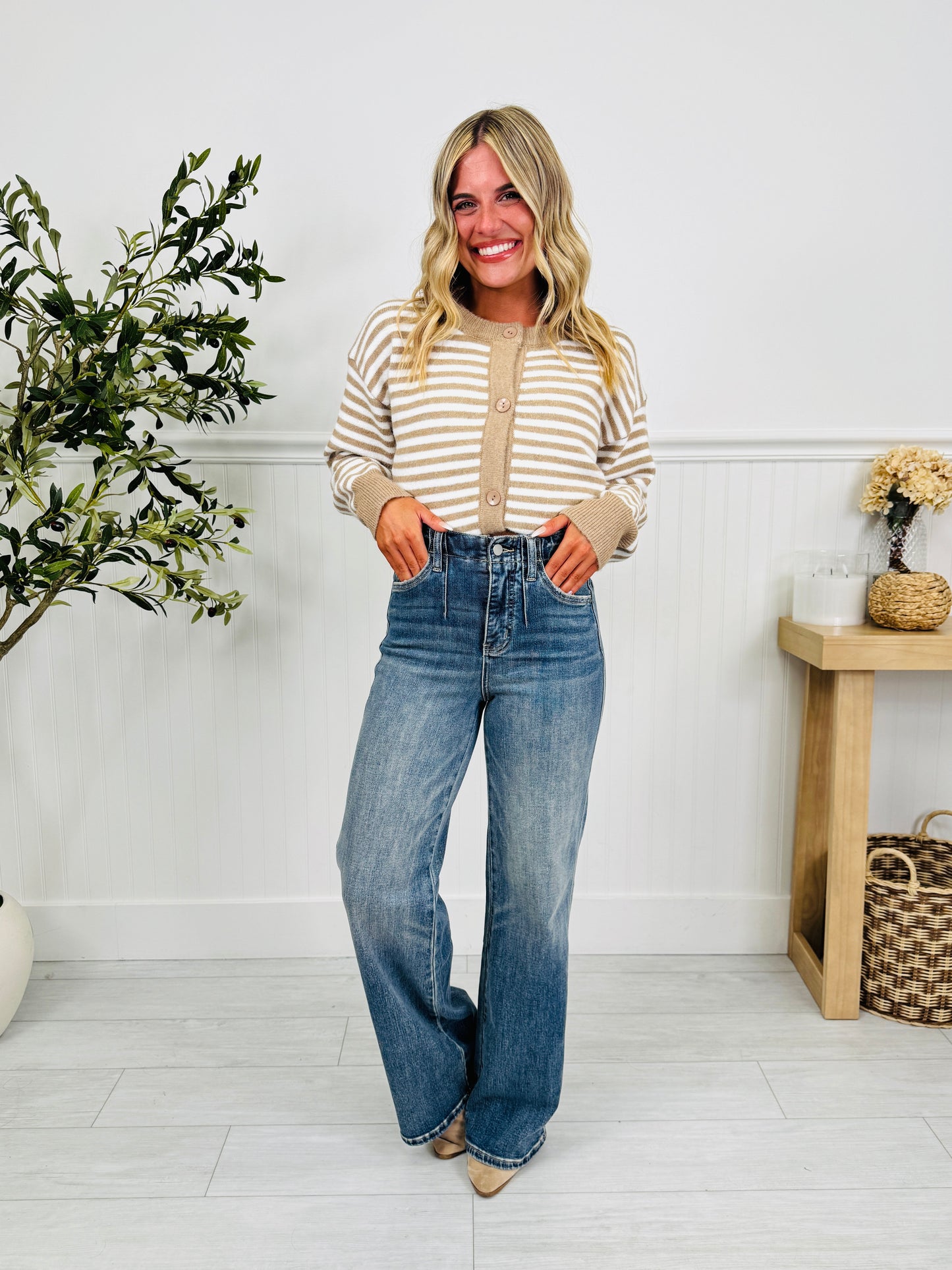 Wear It Well Tummy Control Wide Leg Jeans