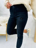 Mica Meet Me at Midnight Cropped Flare Jeans in Reg/Curvy