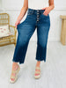 Judy Blue On The Fly Cropped Wide Leg Jeans