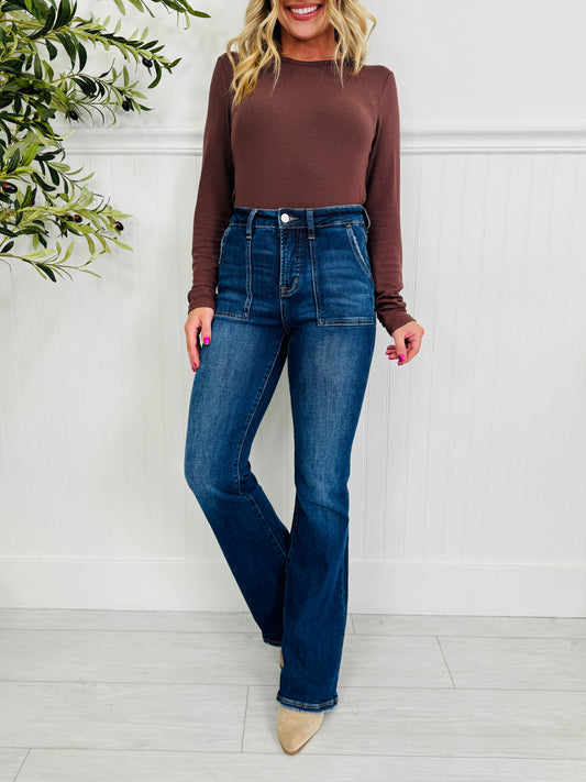 Pocket Goals Tummy Control Bootcut Jeans