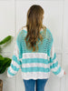 Pastel Motion Pullover in Aqua
