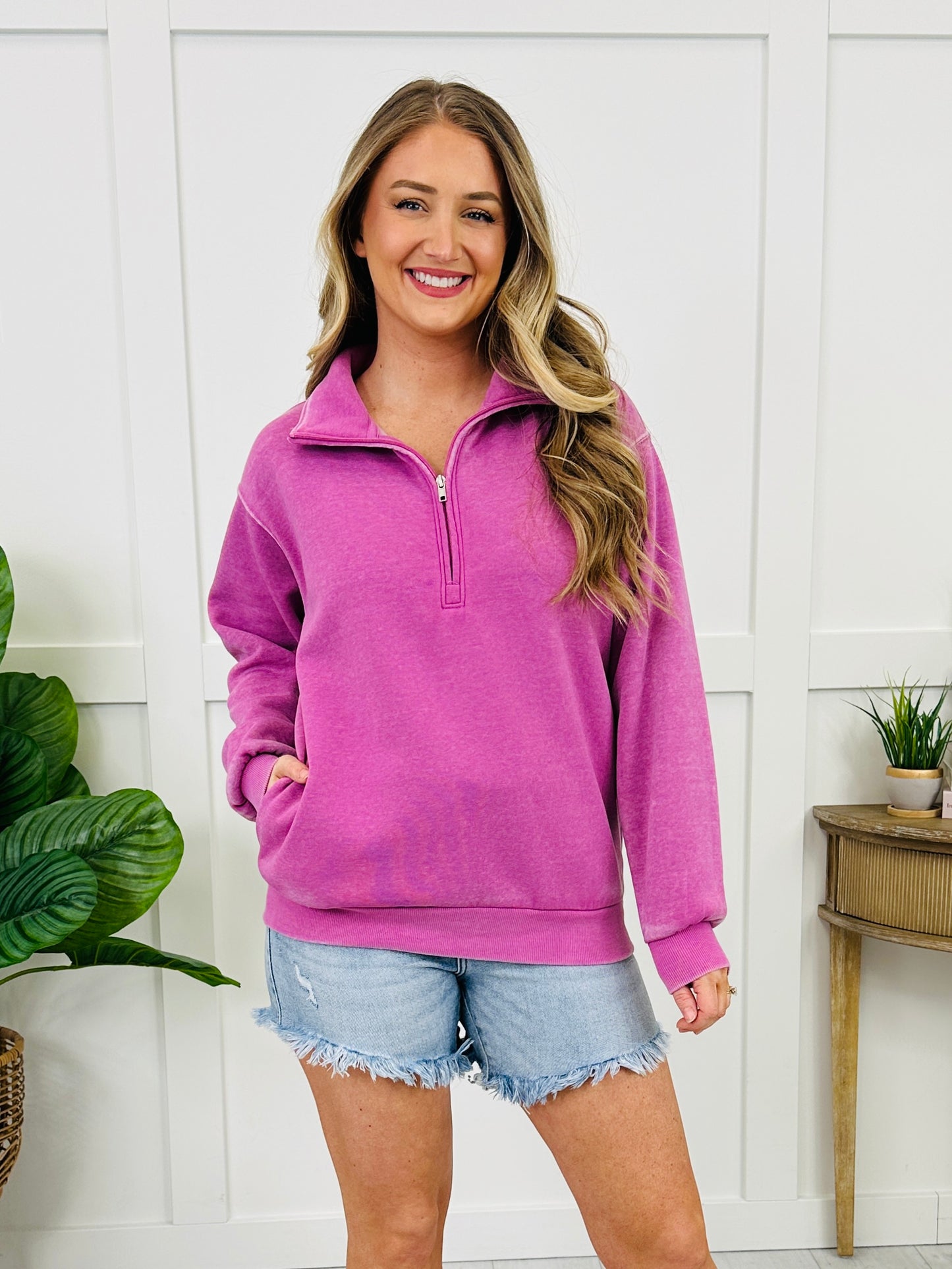 Coffee Run Quarter Zip in Multiple Colors