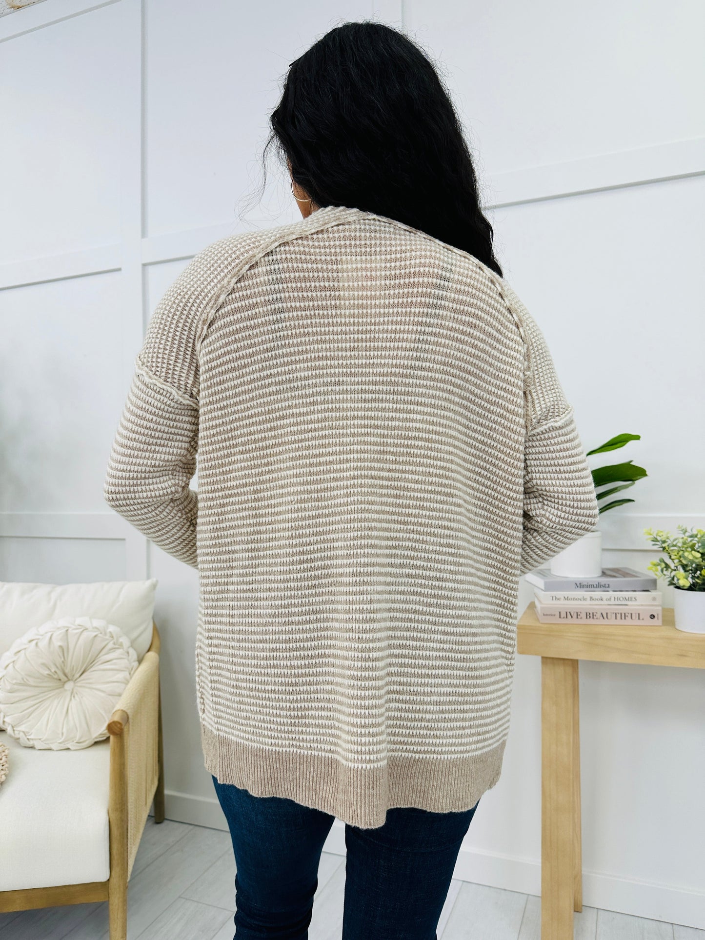 My Cozy Life Cardigan In Stone