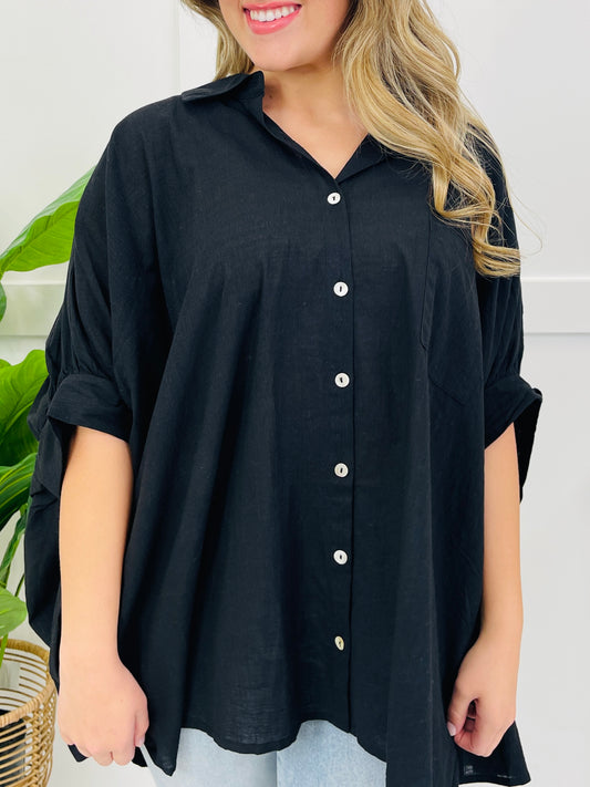 Let It Be Easy Top In Black