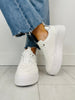 The Charming Step Sneakers In White