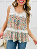 PREORDER! Golden Meadow Tank Top In Beige