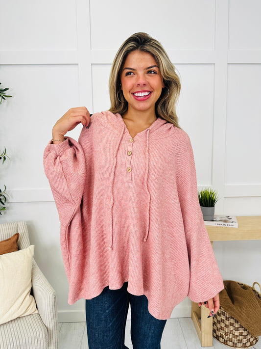 Mellow Mornings Hoodie in Rose