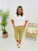 Judy Blue The Works Khaki Capris in Reg/Curvy