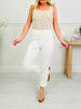 Judy Blue Perfect Match White Double Cuff Boyfriend Jeans in Reg/Curvy