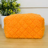 Fleece Cosmetic Bag- Multiple Colors!