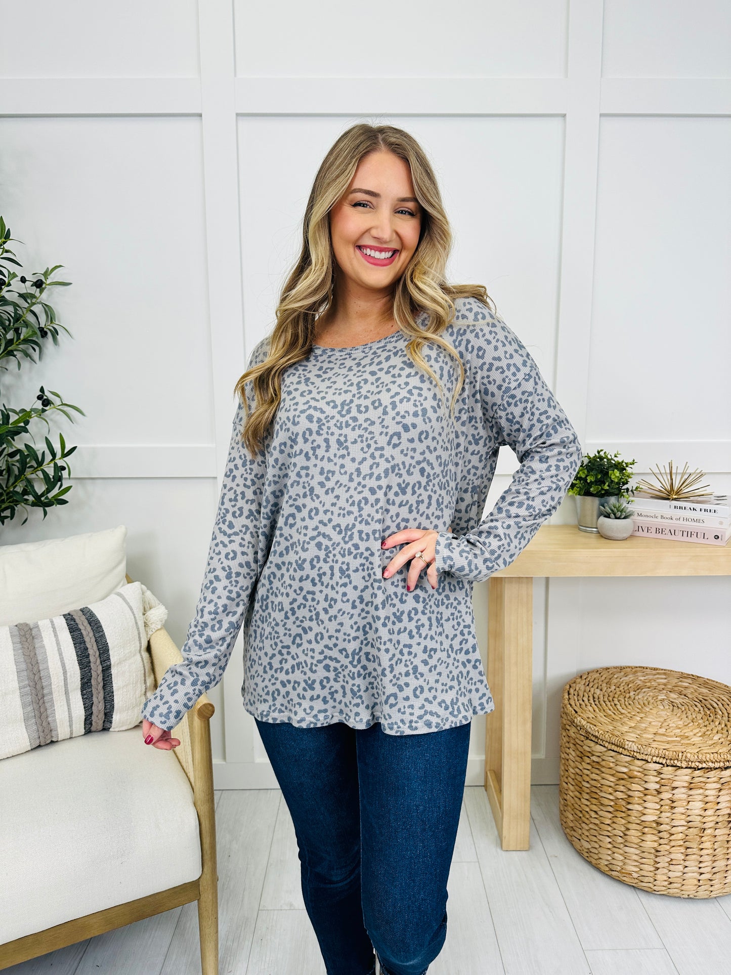 Wild About Cozy Top in Silver