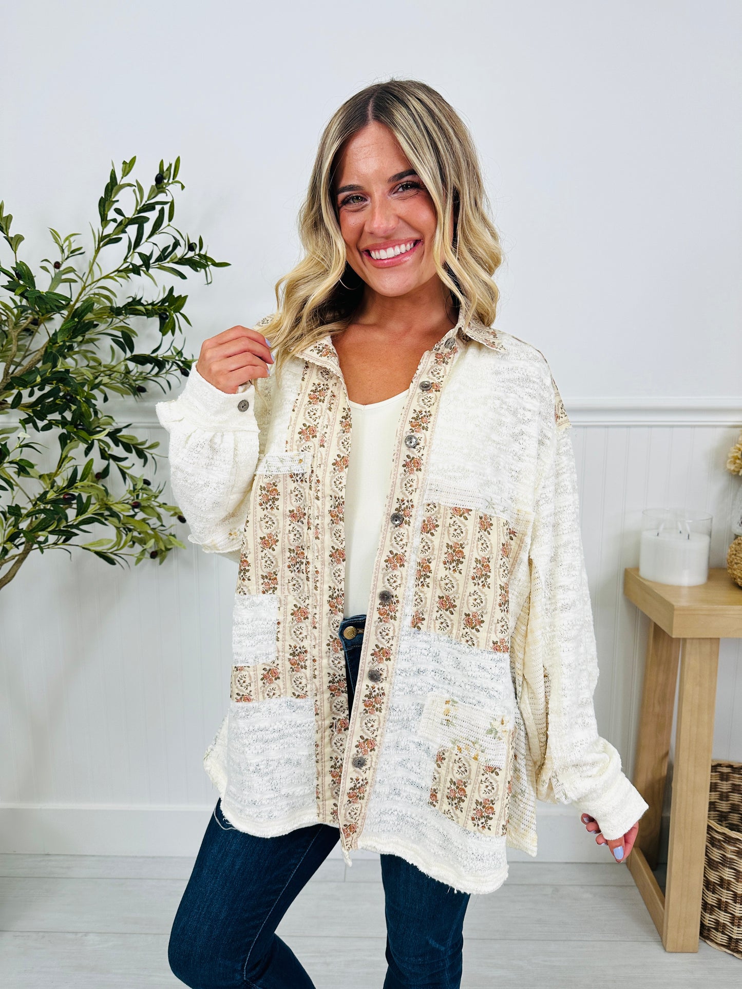Layered Linens Shacket