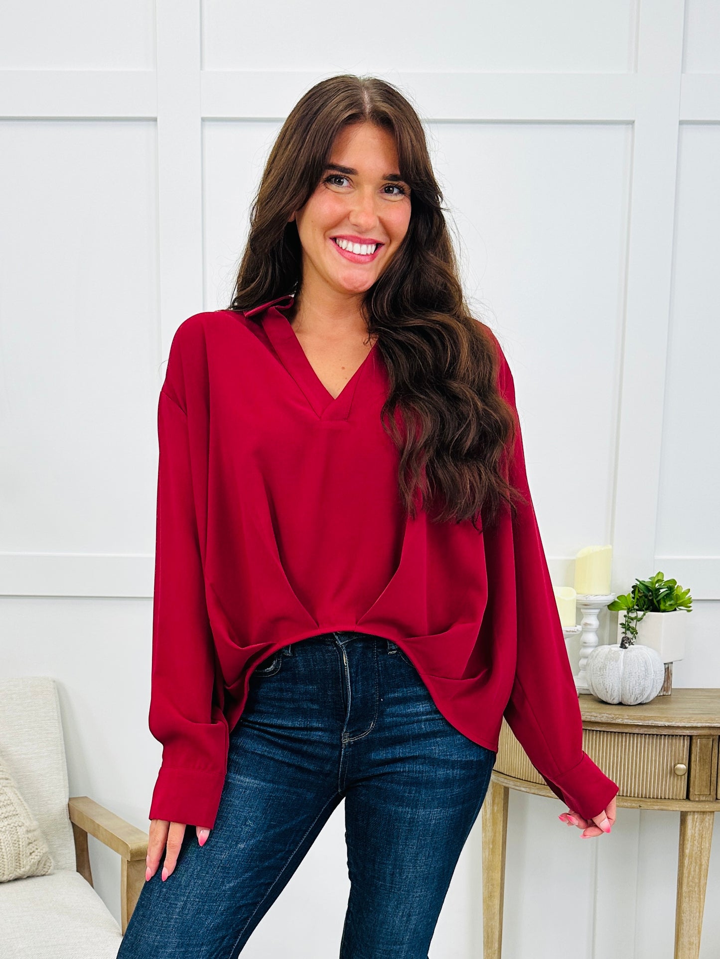Main Event Blouse In Multiple Colors