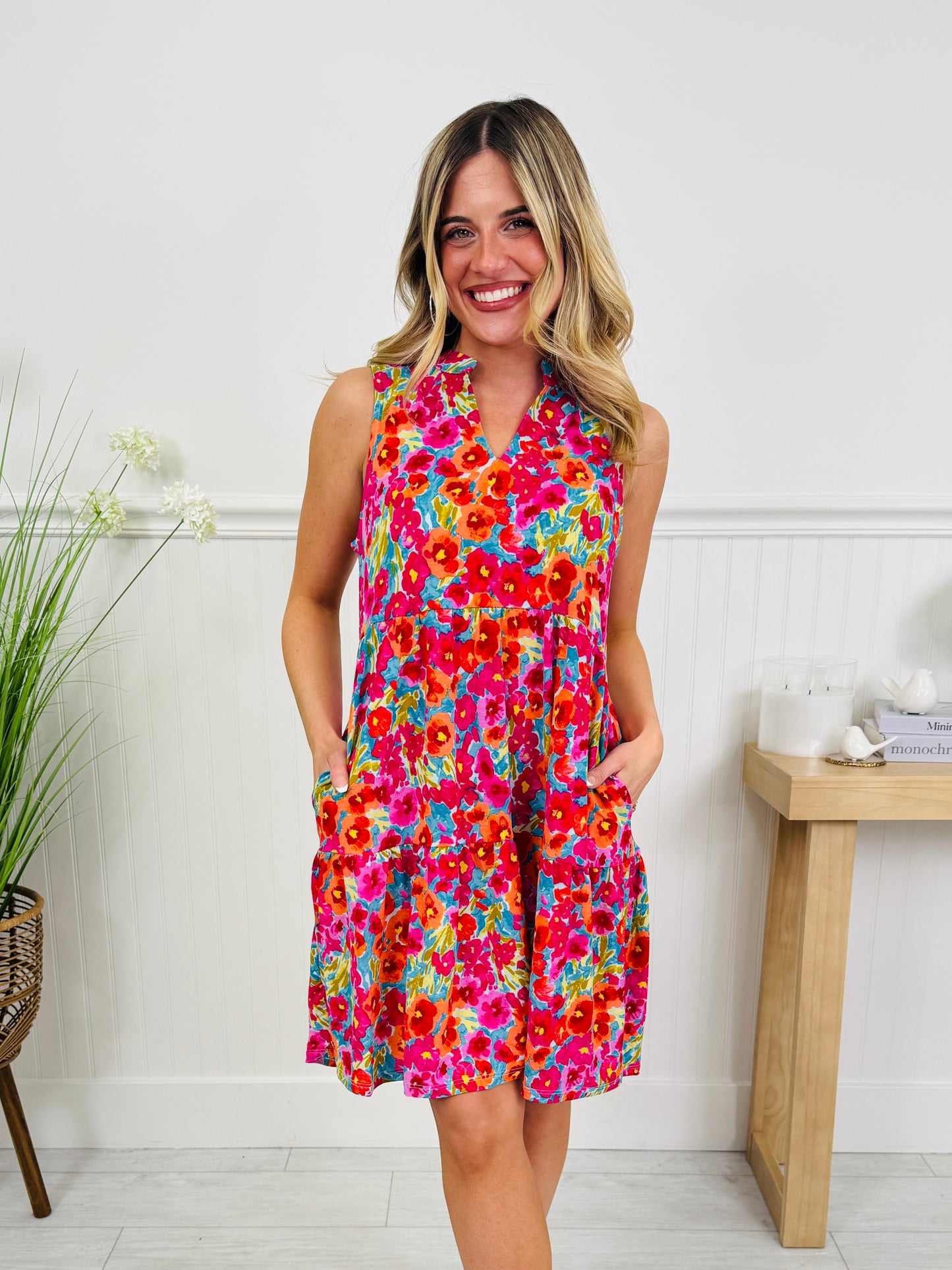 Stay Sunny Dress in Miami Print