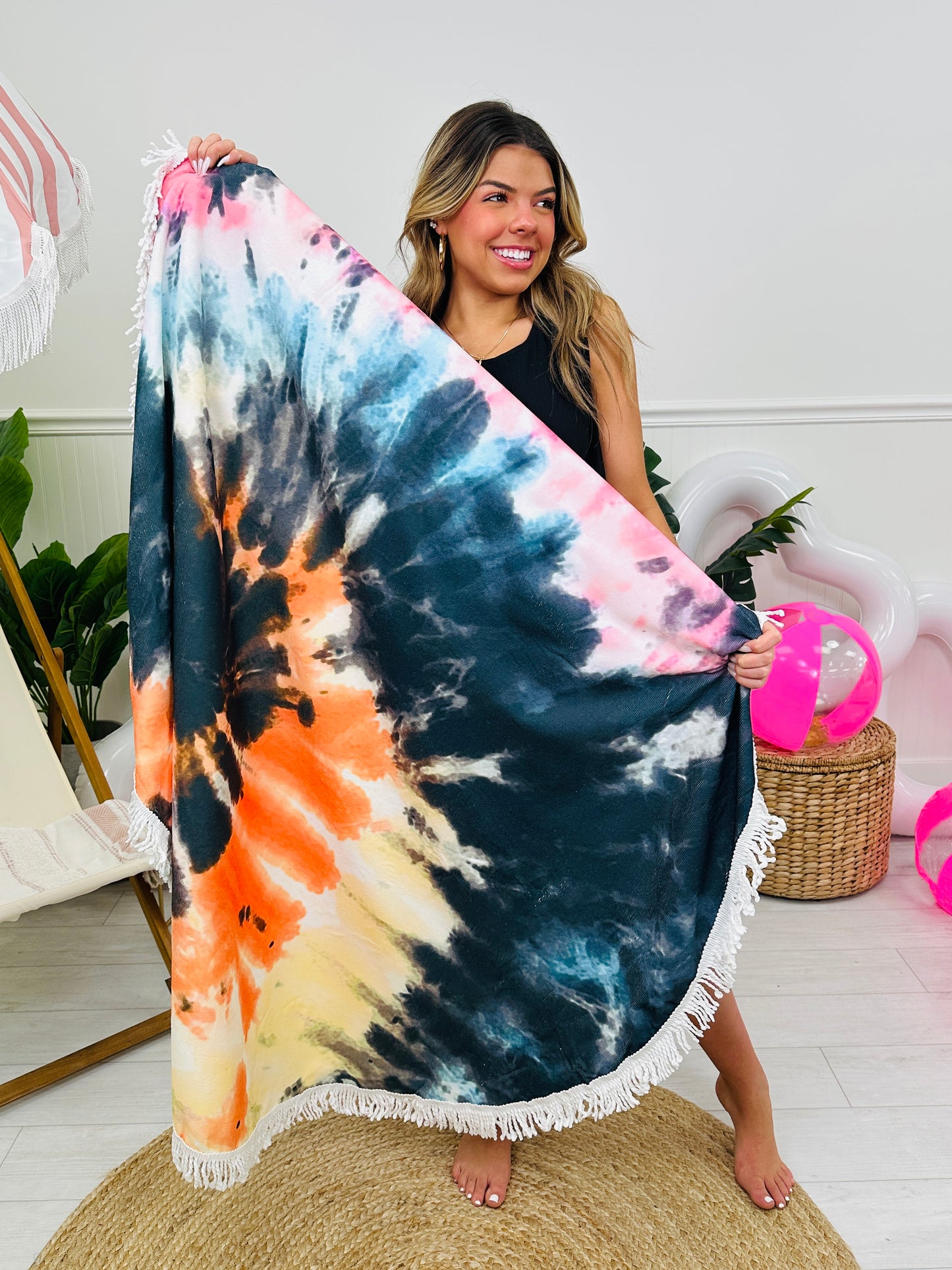 California Tie Dye Beach Towel