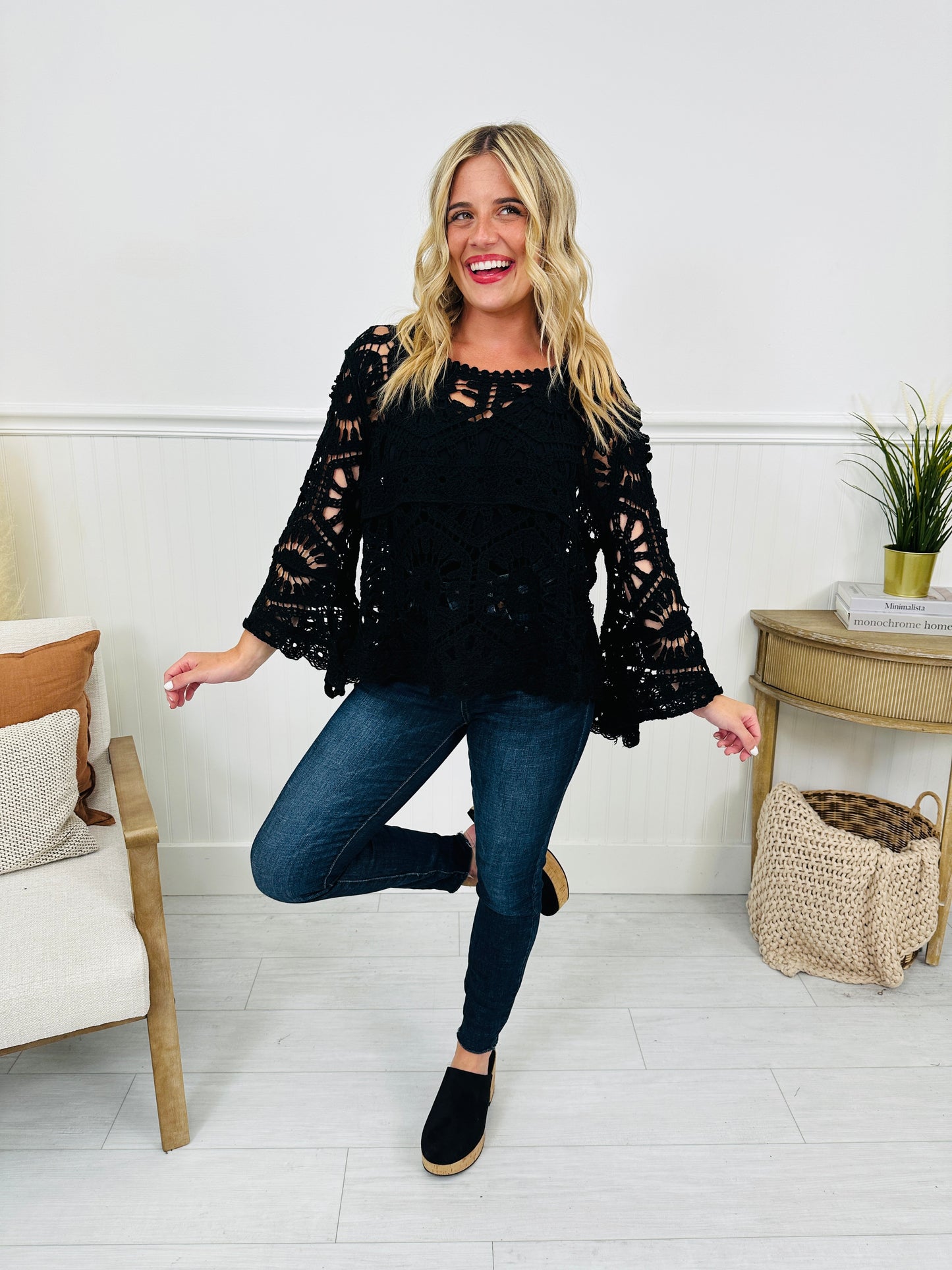 Casually Crochet Top- Multiple Colors!