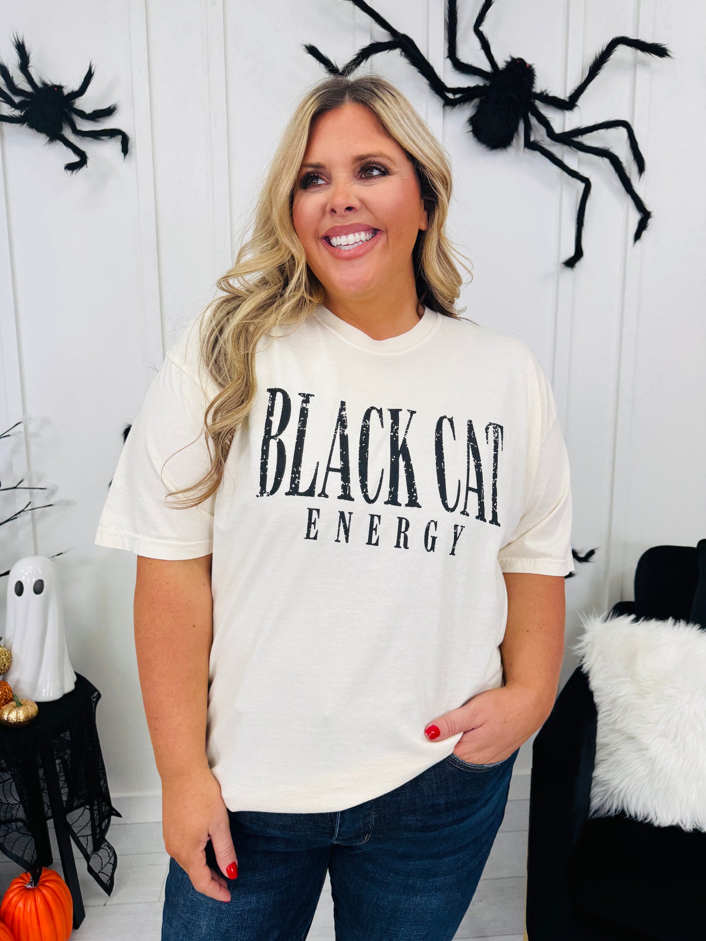 Black Cat Energy Graphic Tee