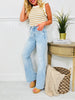 Made You Look Tummy Control Flare Vintage Wash Jeans