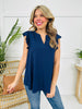 Ruffle Effect Top- Multiple Colors!