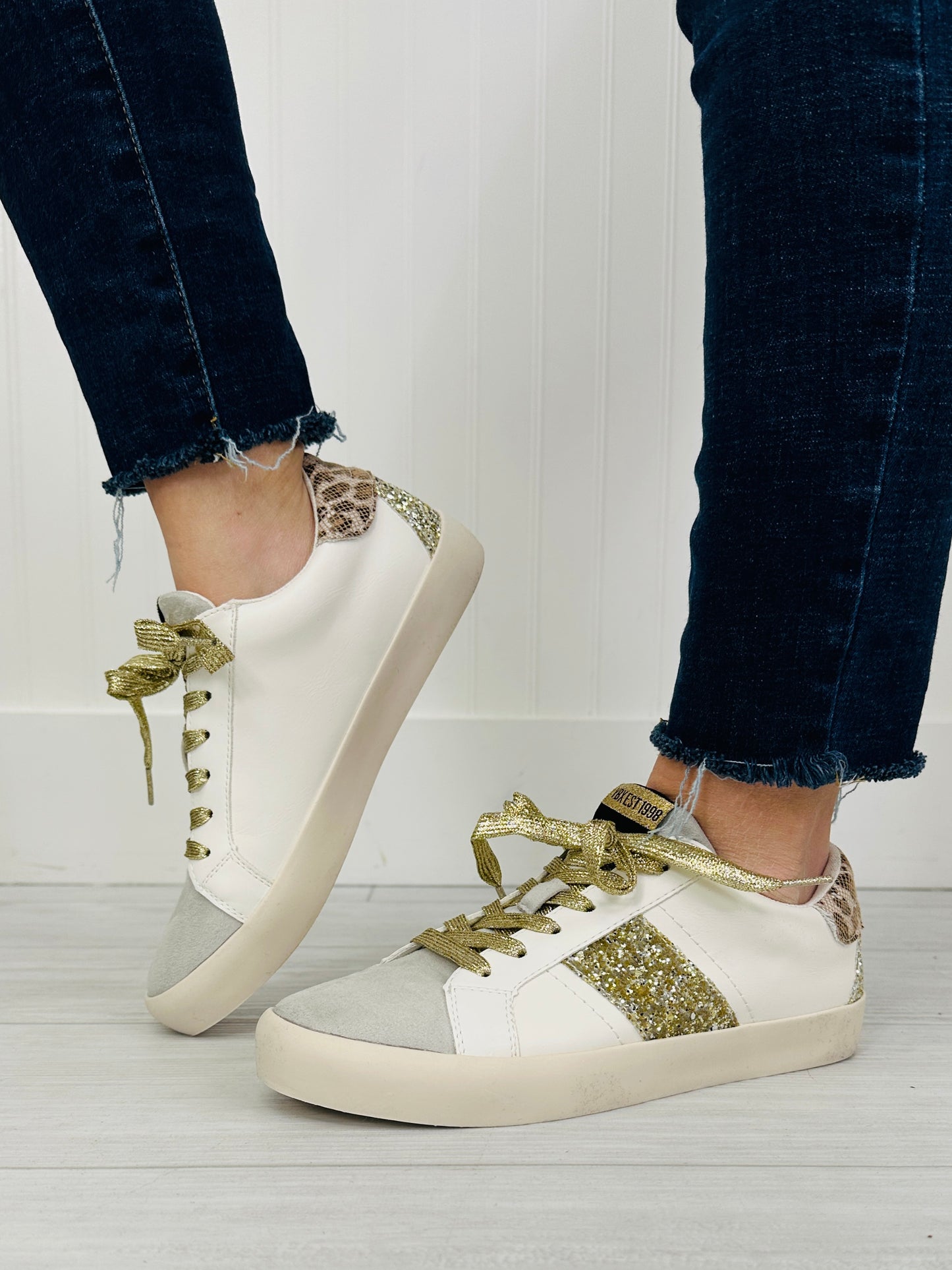 Shimmer Street Sneakers in White