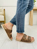 Coastal Buckle Sandals In Tan