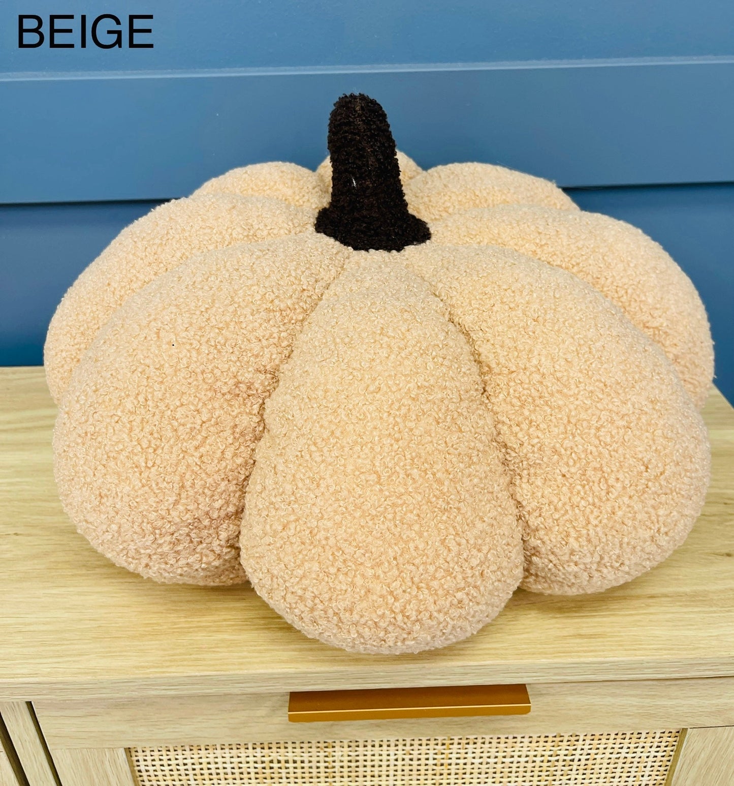 Large Sherpa Pumpkin Pillow- Multiple Colors!