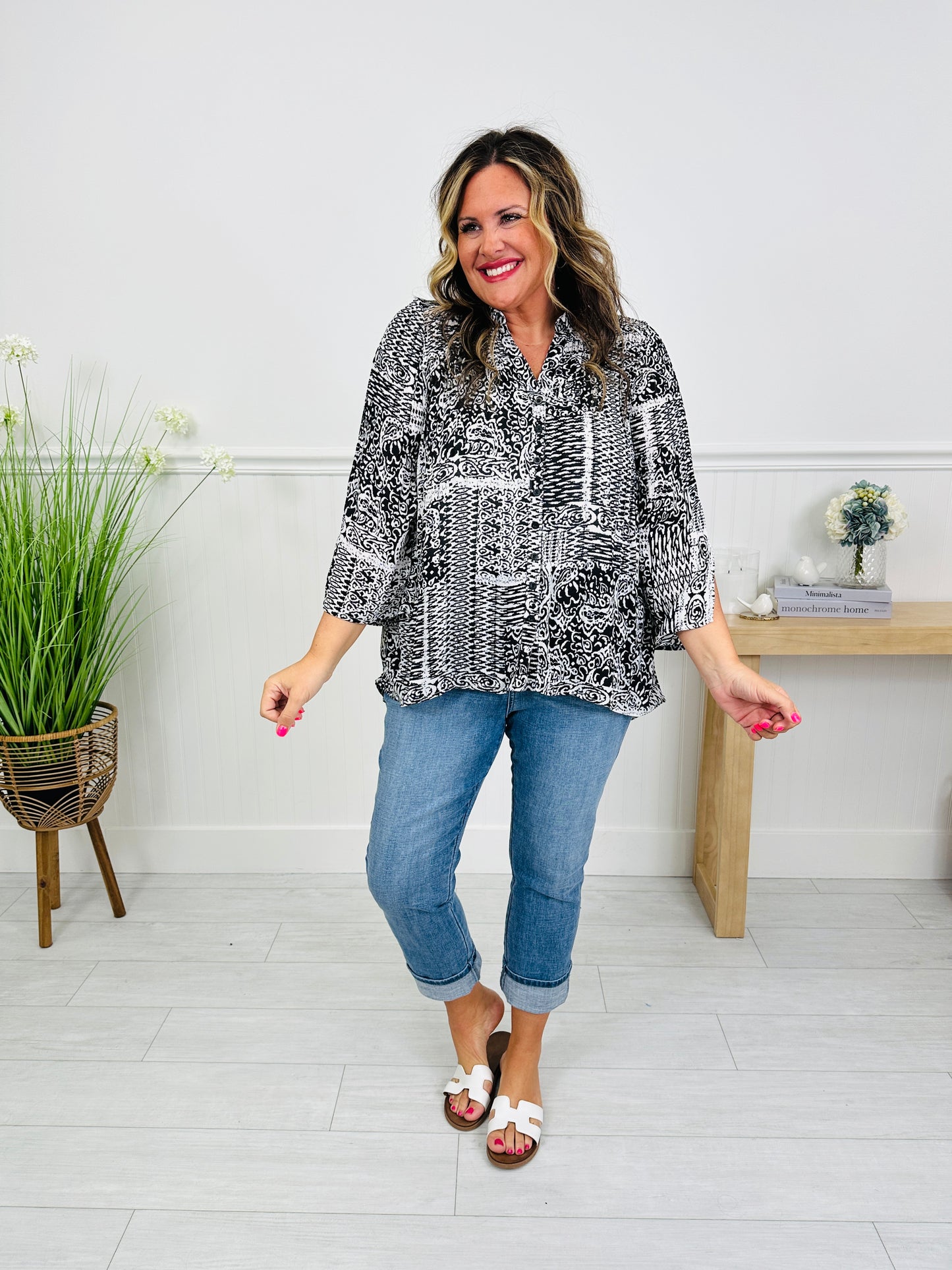 Let the Sunshine In Top in Santa Cruz Print