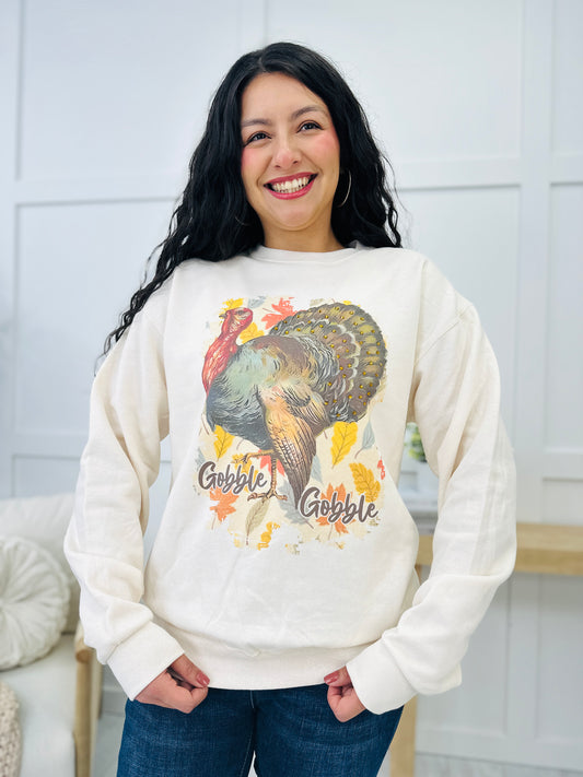 REG/CURVY Gobble Gobble Til You Wobble Graphic Sweatshirt