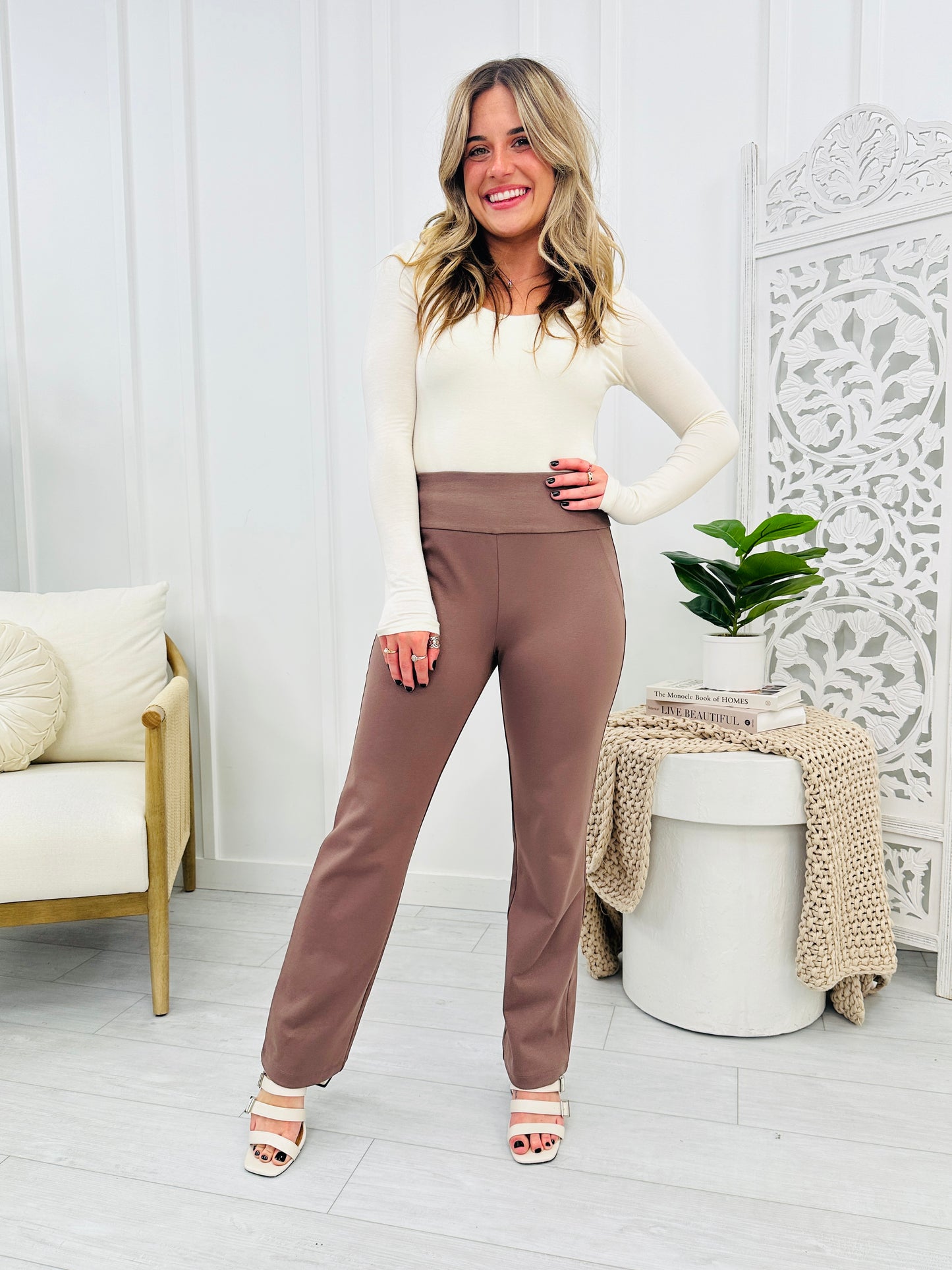 REG/CURVY Straight Leg Magic Pants-Multiple Colors!