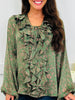 Rust & Ruffles Top In Olive