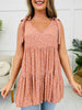 Wildflower Walk Tank Top in Peach