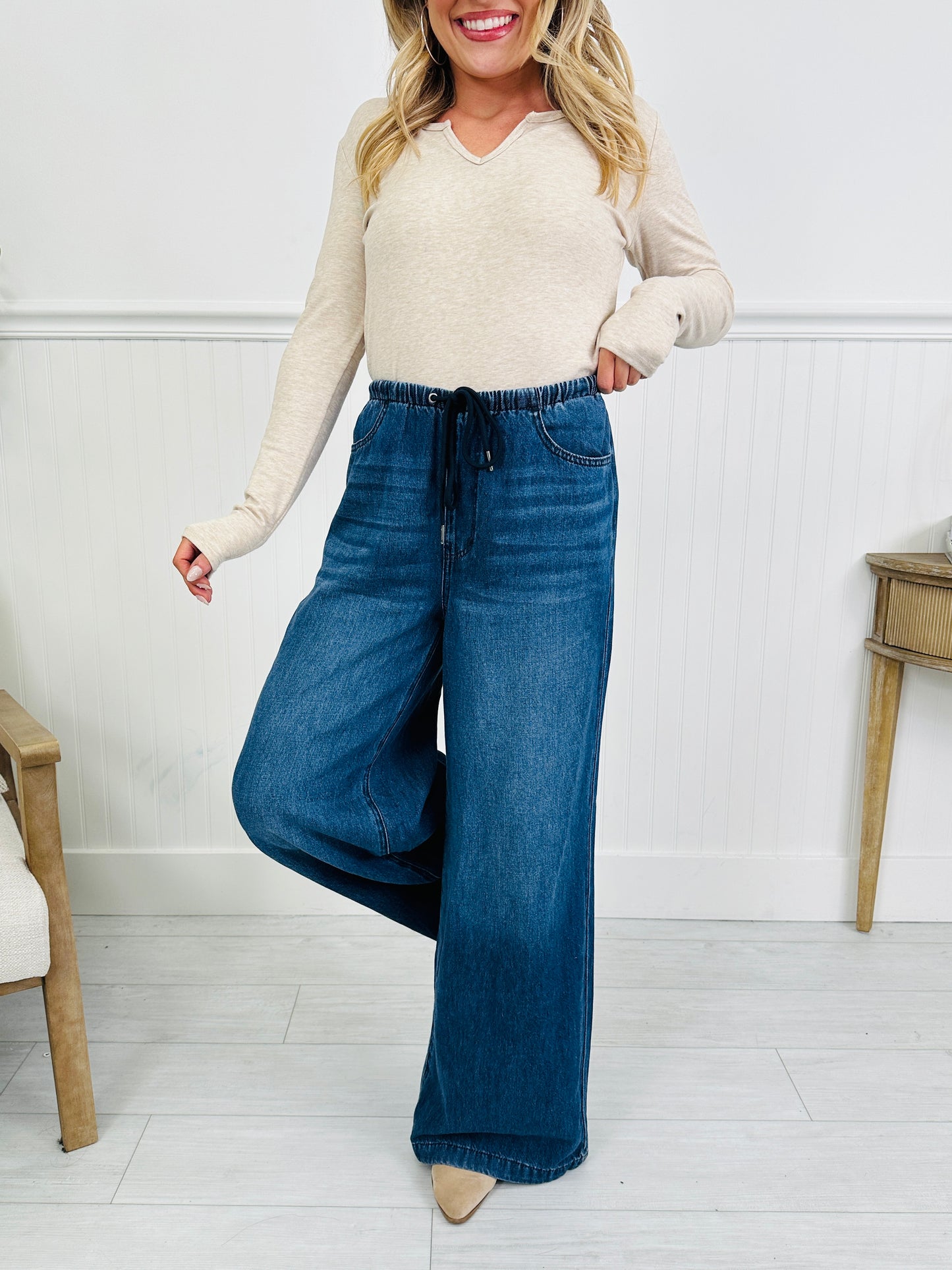 Judy Blue Light As A Featherweight Palazzo Jeans