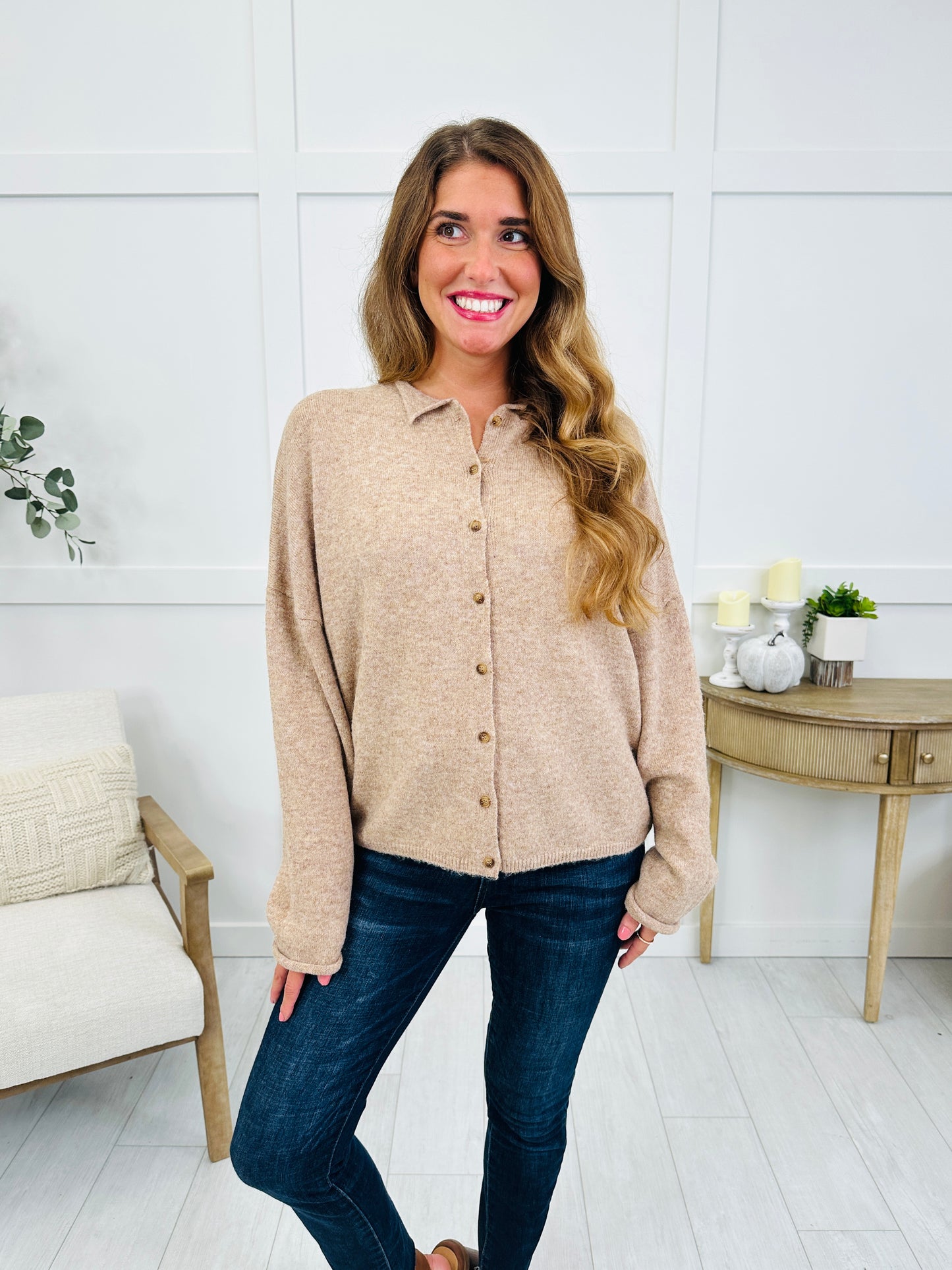 Keep It Classic Cardigan In Mocha