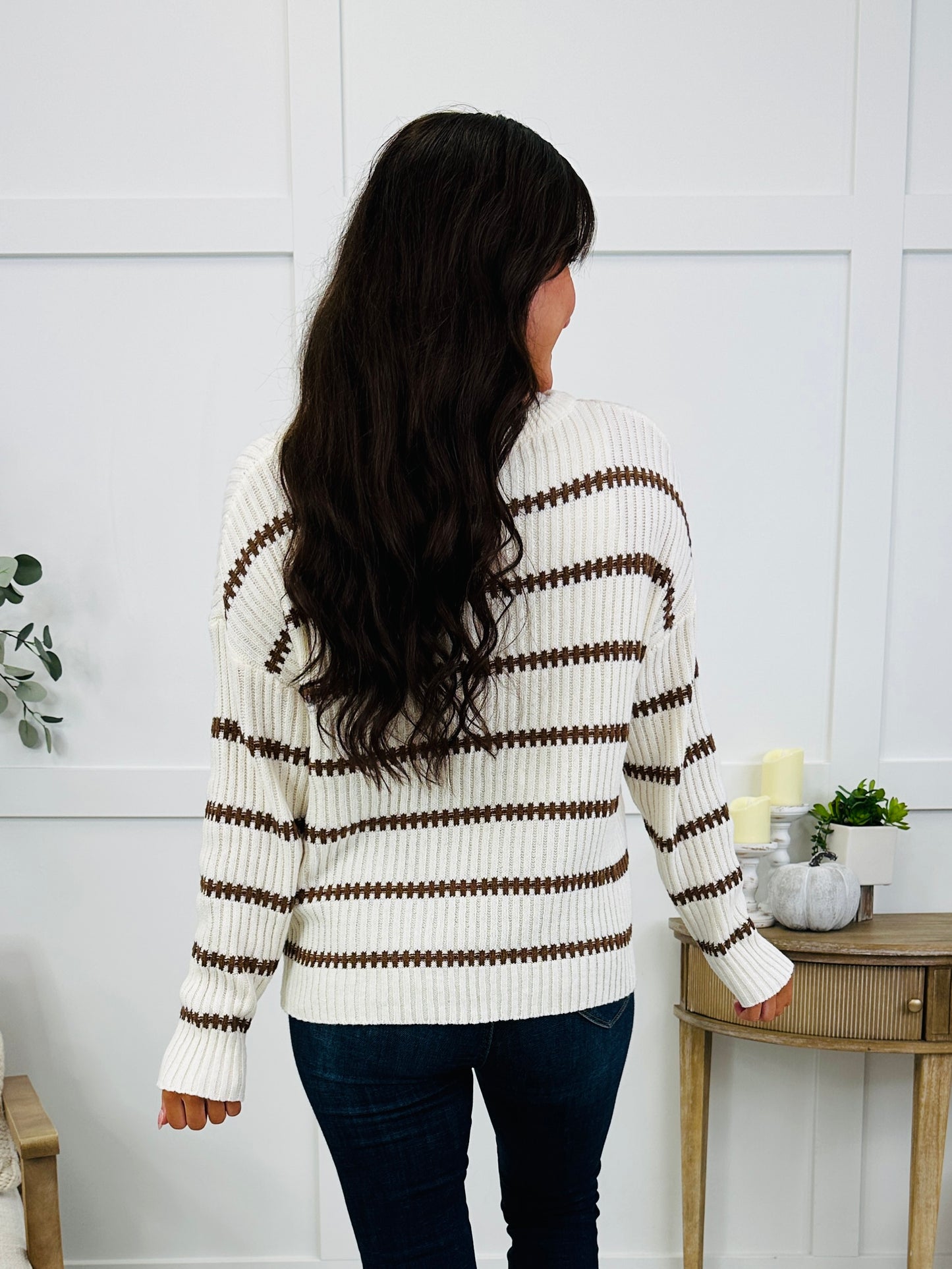 Falling Threads Sweater in Cream