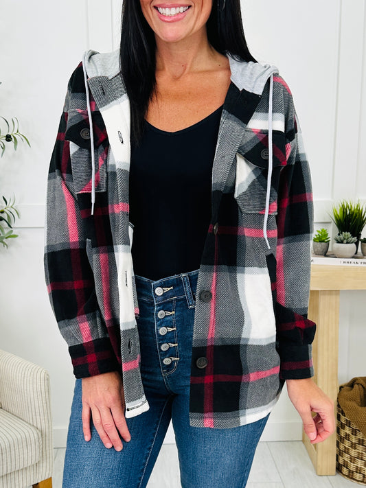 DOORBUSTER! Cabin Whisper Shacket in Black