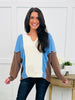 Cozy Canvas Top In Denim Blue