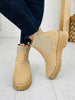 Uptown Ground Booties in Sand
