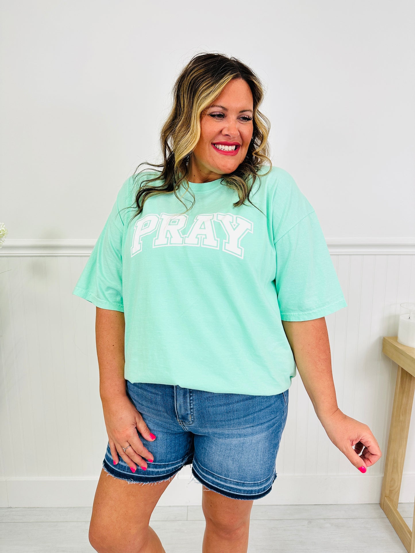 Pray Graphic Tee in Multiple Colors