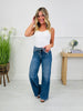 Tied Up in Style Tummy Control Wide Leg Jeans