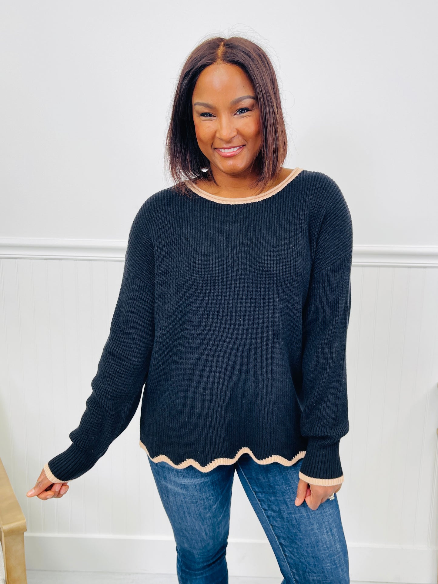 Polar Nights Sweater in Black