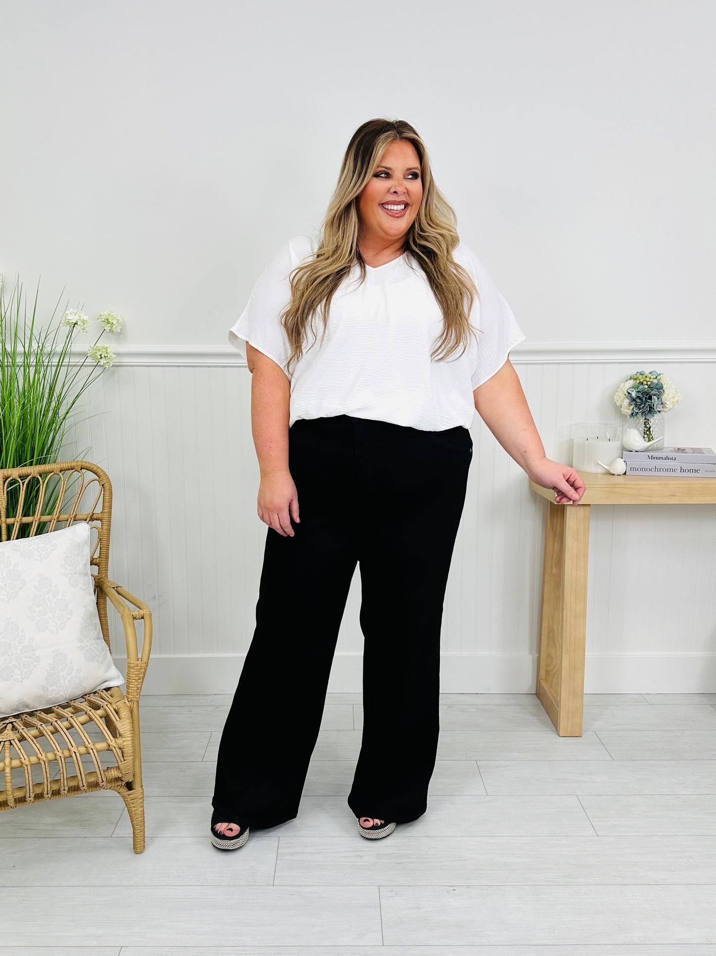 Judy Blue Major Mood Retro Wide Leg Jeans