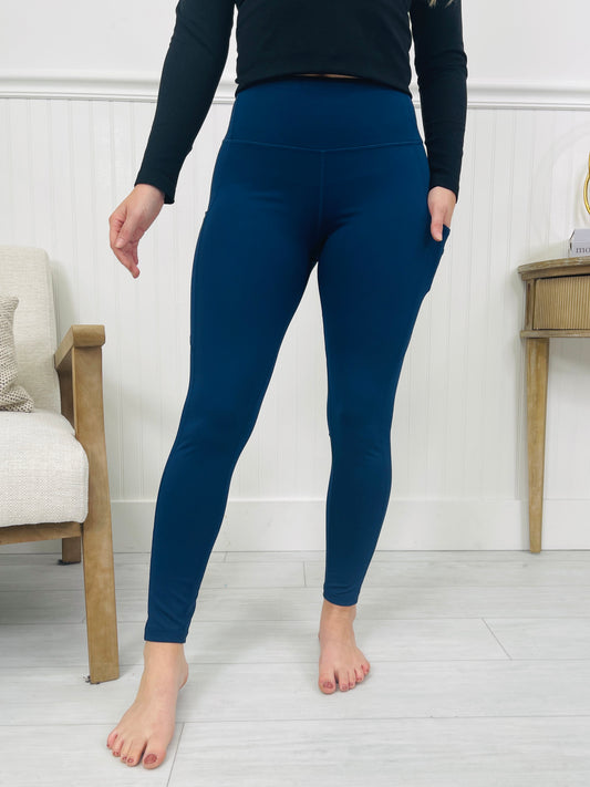 Easy Choice Leggings In Navy Blue