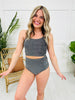 The Morgan Swim Top in Black Shimmer