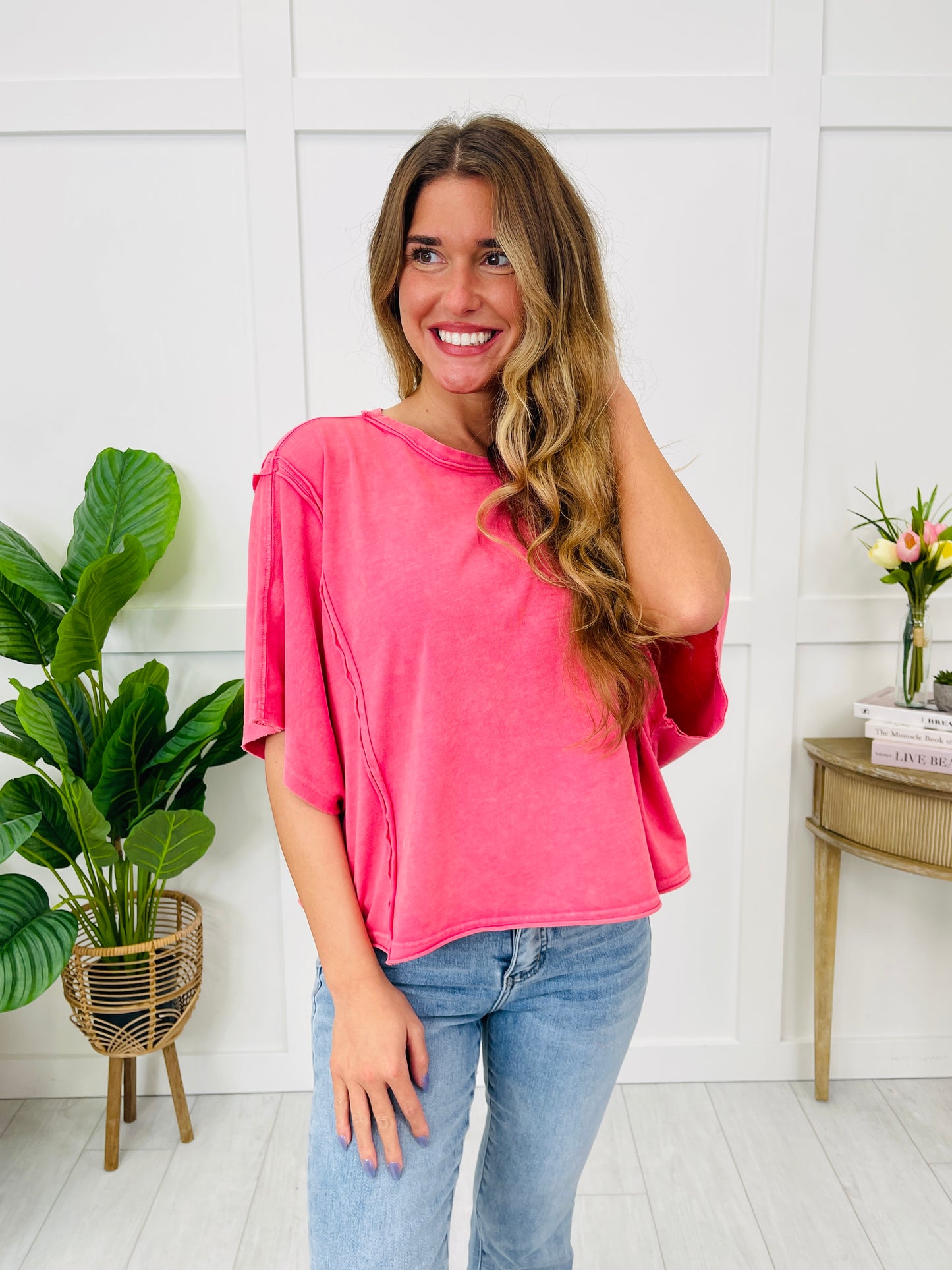 Laid Back Moment Top In Multiple Colors