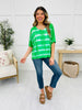 Ripple Effect Top In Kelly Green