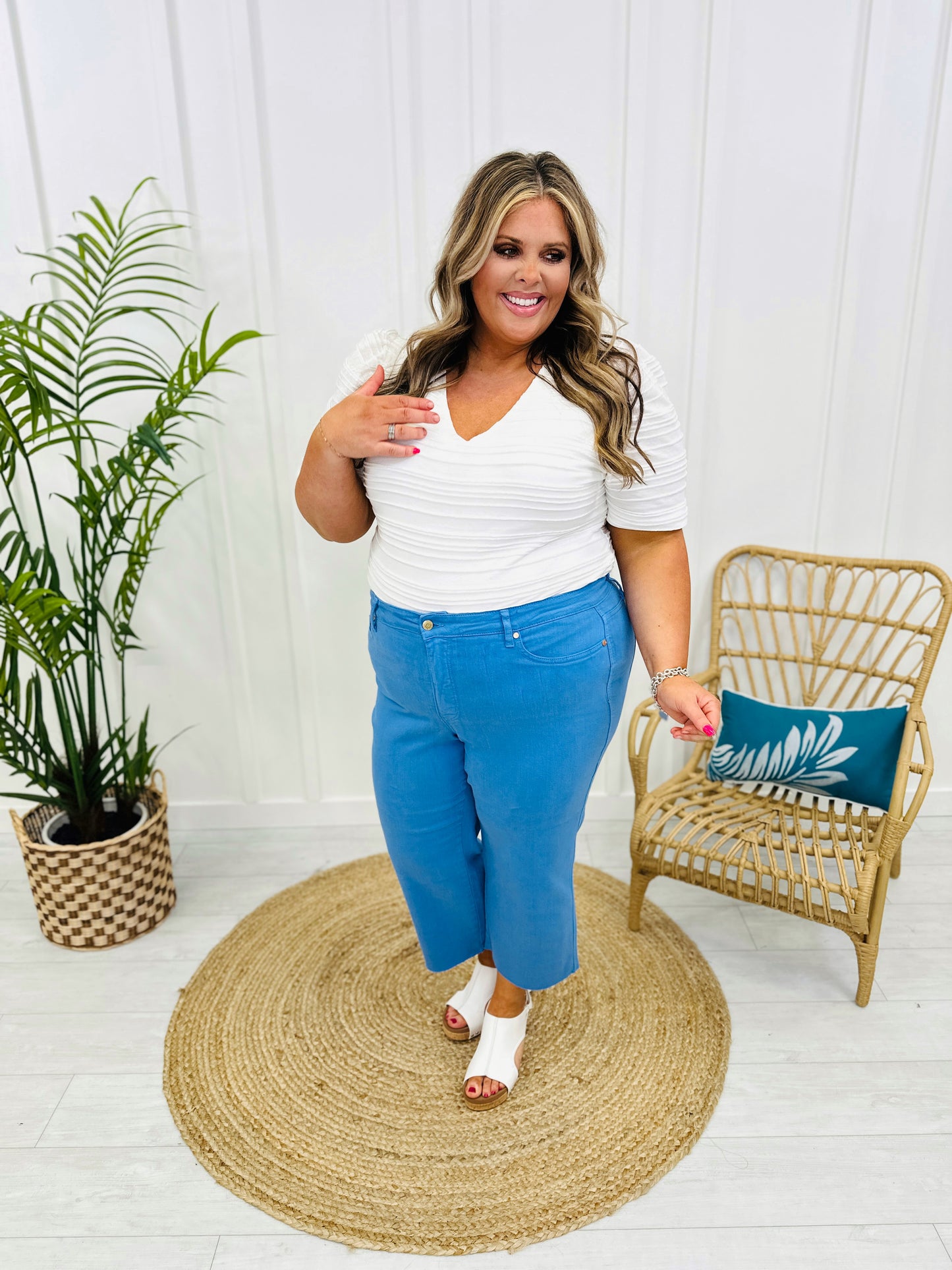 Judy Blue Control The Color Tummy Control Cropped Jeans- Multiple Colors- in Reg/Curvy