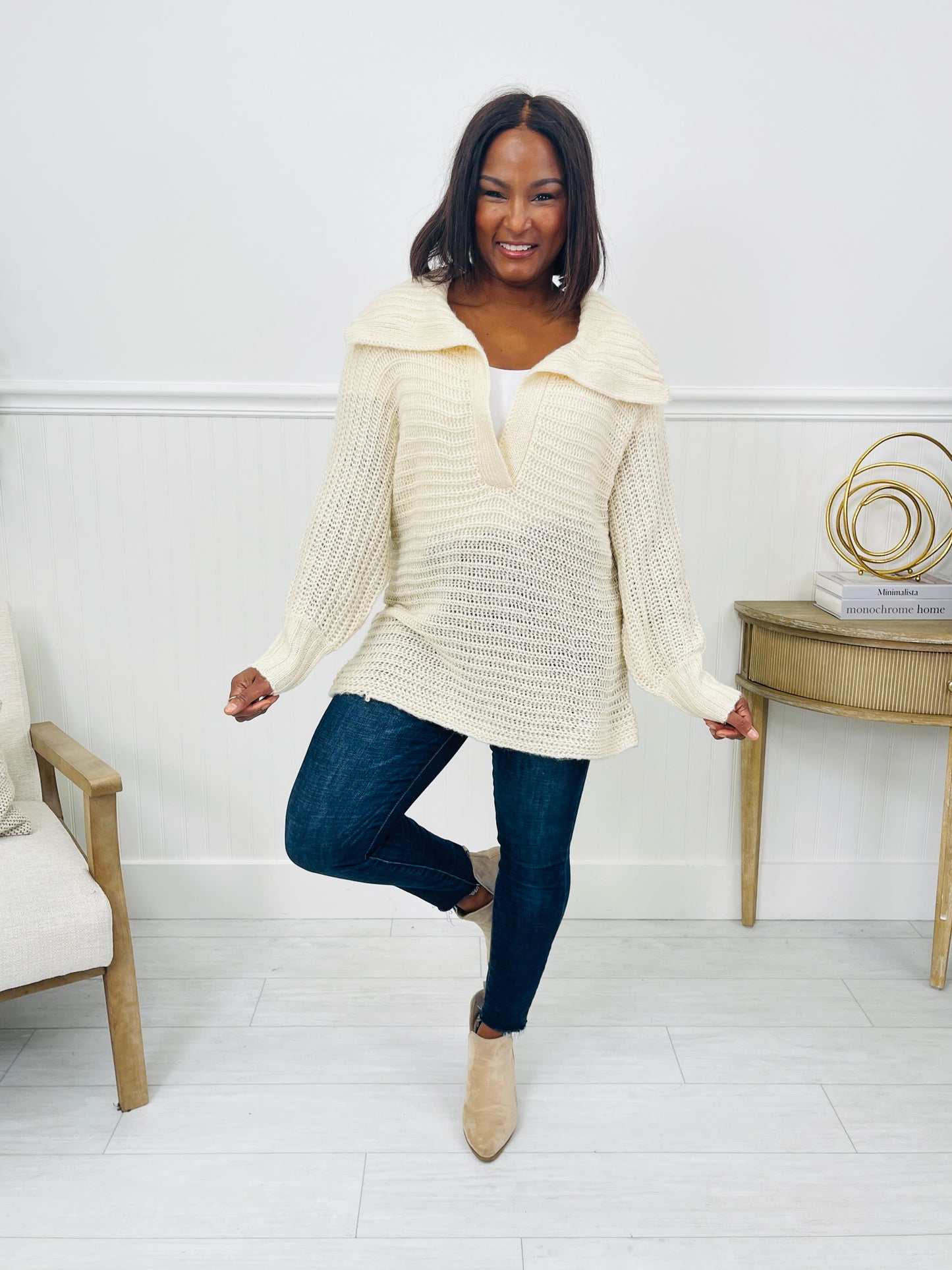 Wrapped In Forever Sweater in Oatmeal